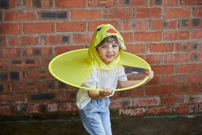 Portable Reusable Kids Raincoat – Waterproof EVA Hooded Rainwear for Children (3–11 Years)