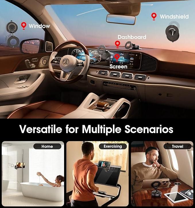 Vacuum Suction Magnetic Mobile Holder - MaisonKart
